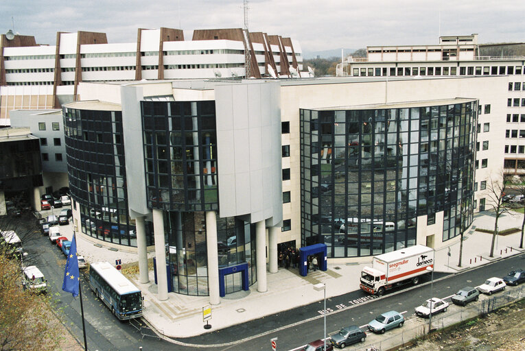 Outside view of the Pierre Pflimlin building in Strasbourg