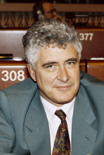 MEP Michel HERVE during the plenary session at the EP in Strasbourg