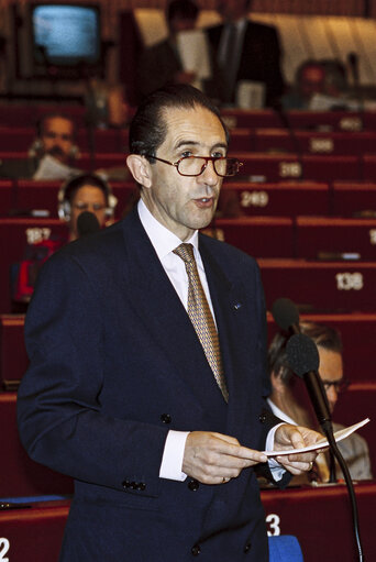 Fotagrafa 5: Belgian MFA, Willy CLAES during the Plenary session at the EP in Strasbourg