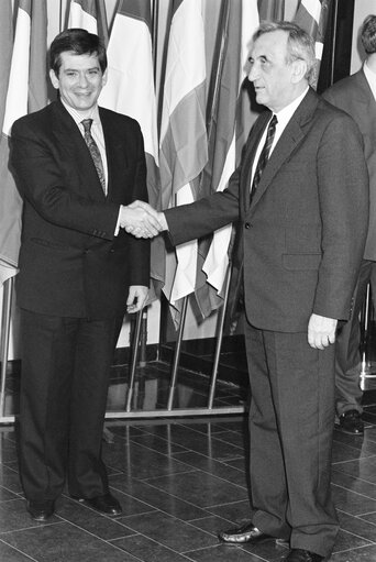 Foto 3: Visit of Polish Prime Minister at the European Parliament in Strasbourg