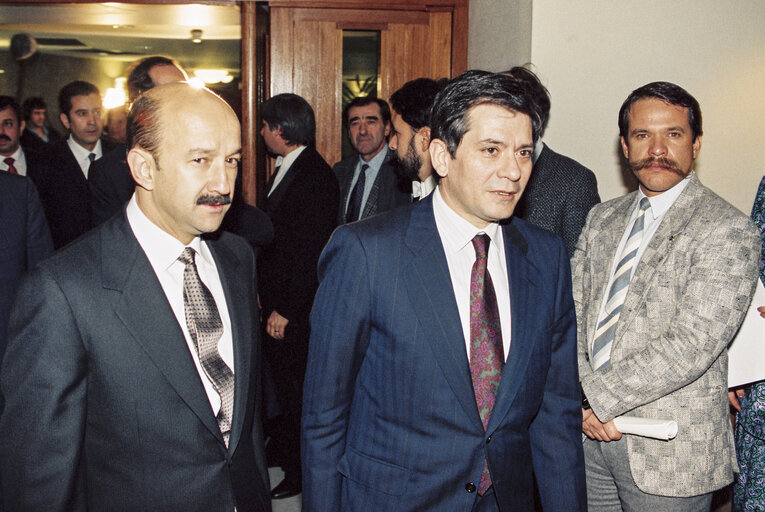 Visit of Carlos SALINAS DE GORTARI, President of Mexico at the European Parliament in Brussels