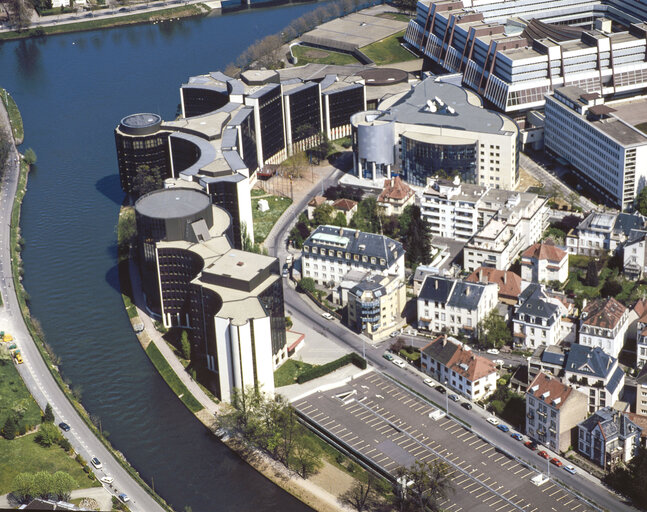 Fotagrafa 7: Aerial view of the European institutions in Strasbourg