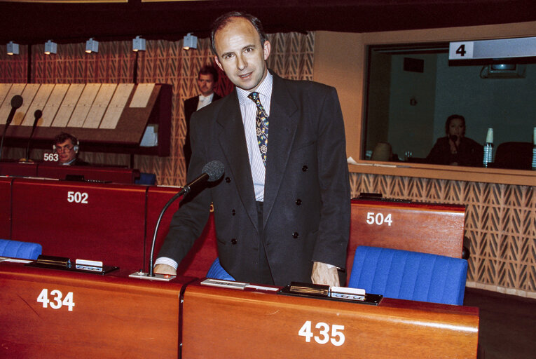 Φωτογραφία 38: MEP Jose Javier POMES RUIZ during the plenary session at the EP in Strasbourg