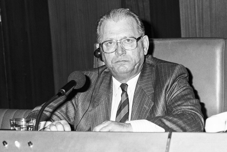 MEP (Hans) Johannes Wilhelm PETERS in the hemicycle