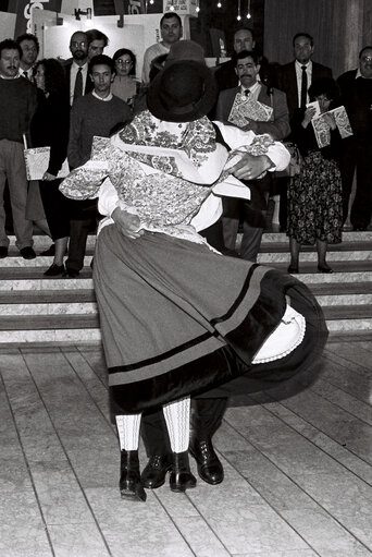 Folk dance at the headquarters of EP in Strasbourg