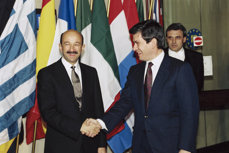 Visit of Carlos SALINAS DE GORTARI, President of Mexico at the European Parliament in Brussels