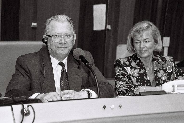 (Hans) Johannes Wilhelm PETERS during a plenary session in Strasbourg