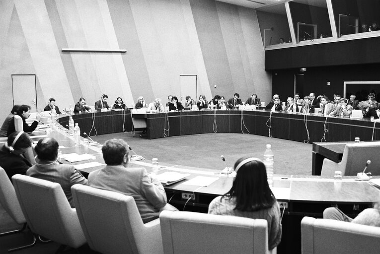 Fotografija 2: Daniel ORTEGA, President of Nicaragua, in a meting with MEP's at the European Parliament in Strasbourg