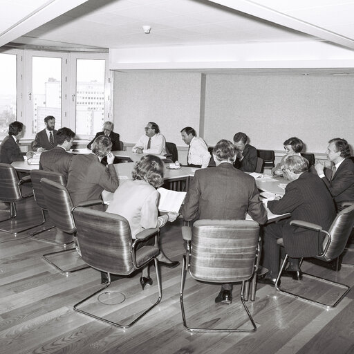 A visitors group at the European Parliamennt