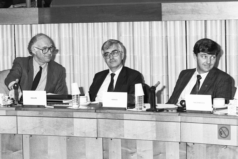 Foto 19: Meeting with Australian Delegation at the European Parliament in Strasbourg in October 1989.