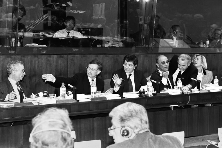 Billede 4: Enrique BARON CRESPO, Enrico VINCI in a meeting with the EP President at the European parliament.