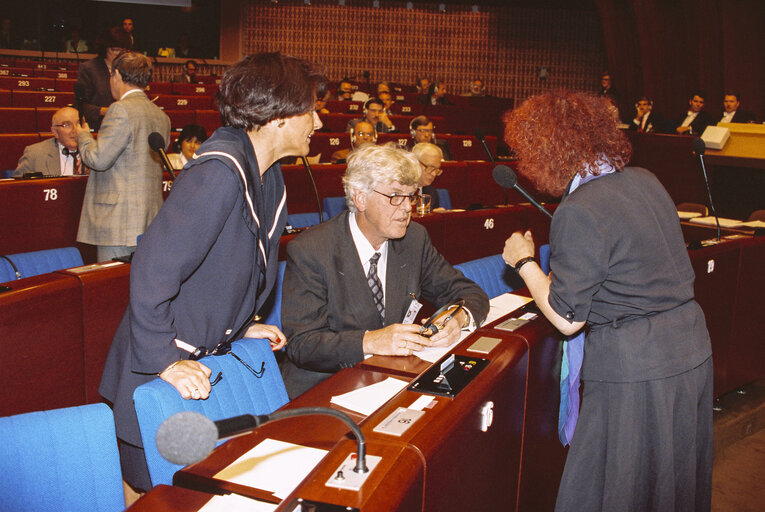 Valokuva 23: President of the European Central Bank addresses during the plenary session at the EP in Strasbourg