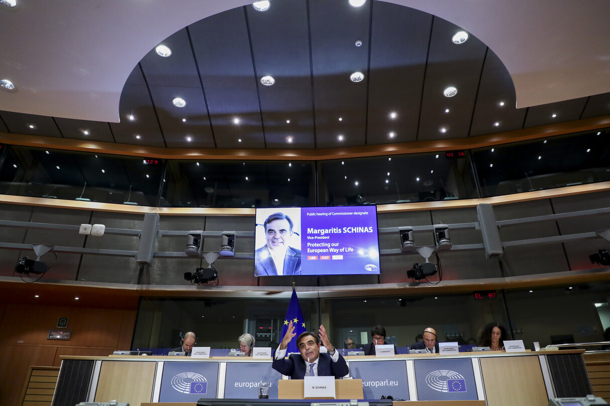 Hearing of Margaritis SCHINAS, Vice President-designate, Protecting European Way of Life- Q&A
