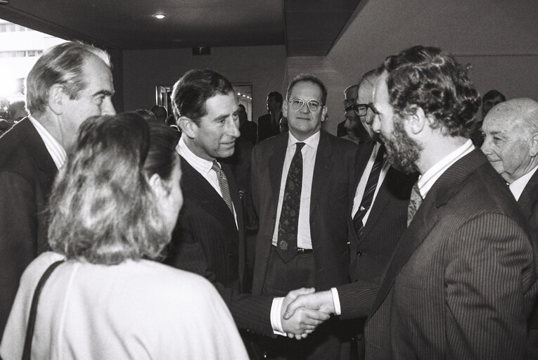 Official visit of Prince Charles to European Parliament In Strasbourg