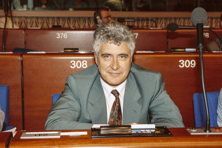 MEP Michel HERVE during the plenary session at the EP in Strasbourg