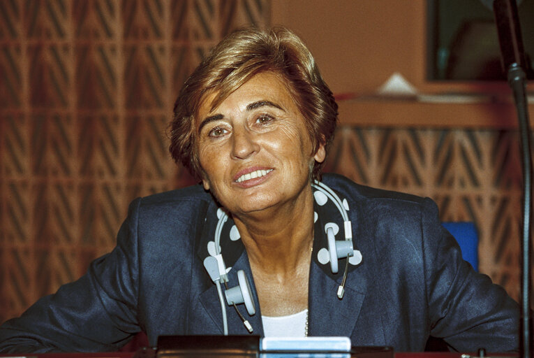 Valokuva 37: MEP Ursula SCHLEICHER  during the plenary session at the EP in Strasbourg