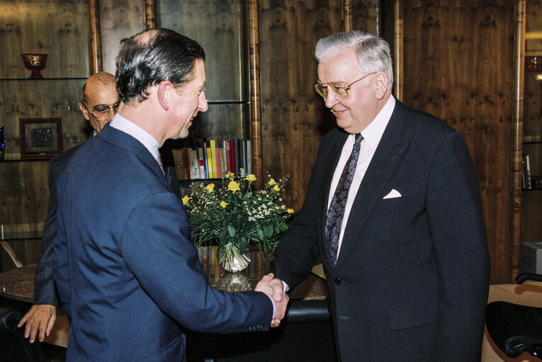 Official visit of Prince Charles to European Parliament In Strasbourg