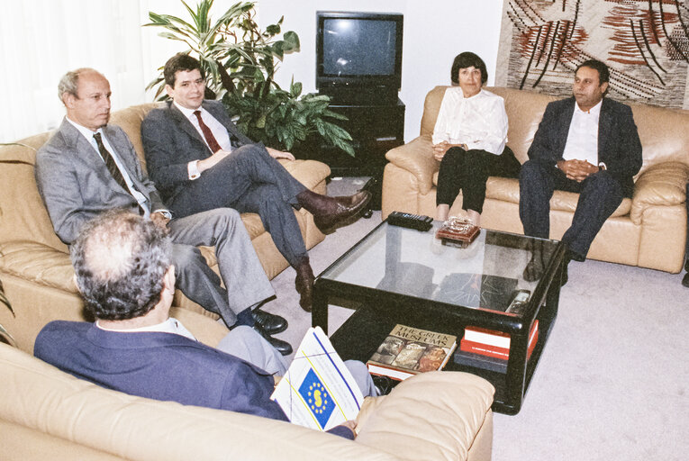 Φωτογραφία 2: Enrique BARON CRESPO - EP President, meets with a guest