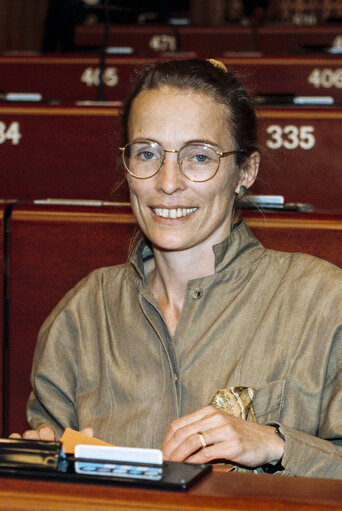 Fotagrafa 20: MEP Annemarie M.C. GOEDMAKERS during the plenary session at the EP in Strasbourg