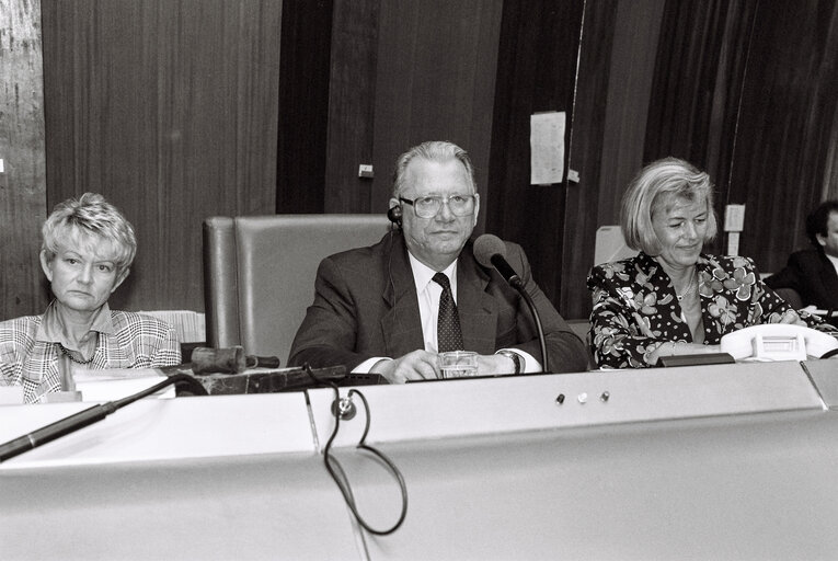 (Hans) Johannes Wilhelm PETERS during a plenary session in Strasbourg