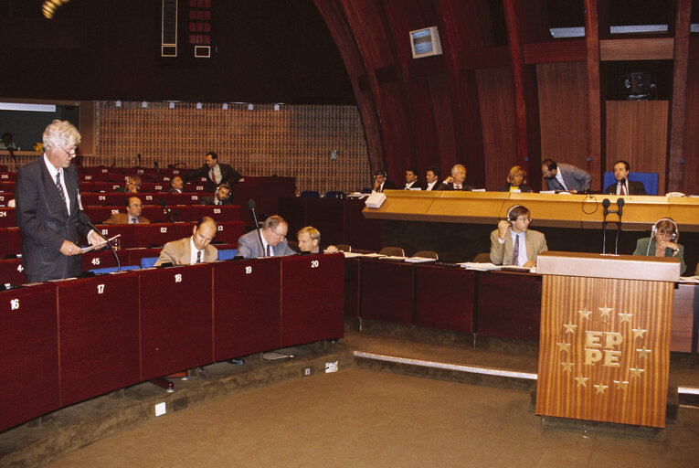 Valokuva 28: President of the European Central Bank addresses during the plenary session at the EP in Strasbourg