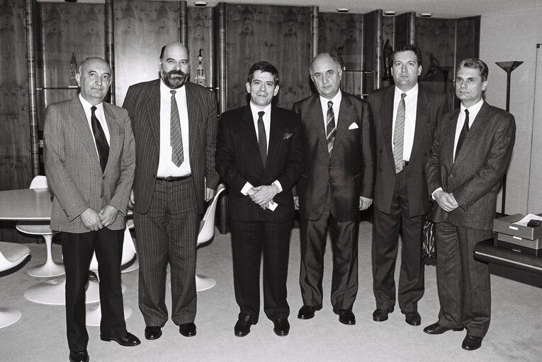 Enrique BARON CRESPO - EP President meets with a Serbian Delegation