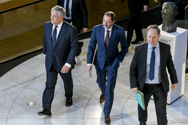 Fotografija 15: Antonio TAJANI, EP President meets with Leo VARADKAR,  Prime Minister of Ireland