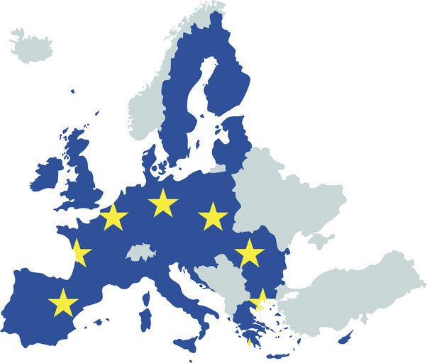 28 EU Member states map