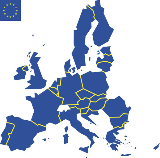 Suriet 13: 28 EU Member states map