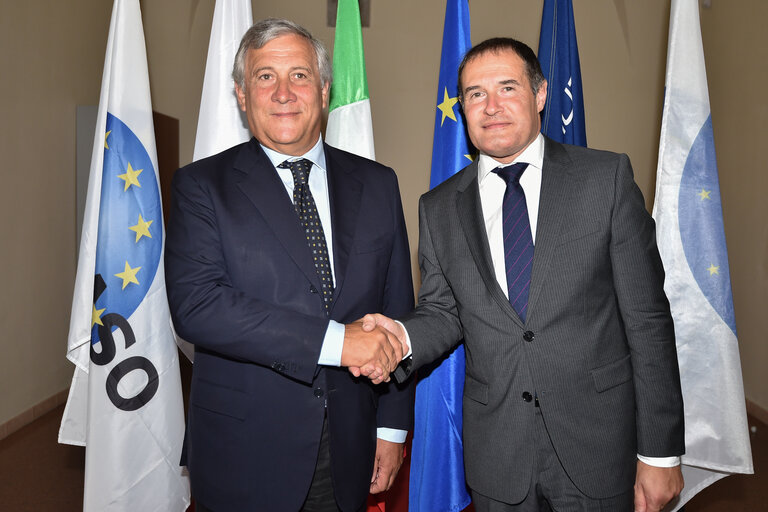 Official visit of the President of the European Parliament to Italy. Antonio TAJANI - EP President visiting Catania and Pozzallo.