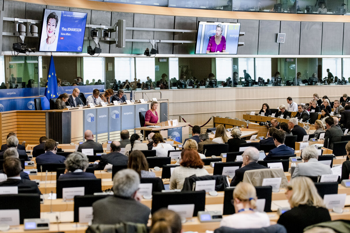 Hearing of Ylva JOHANSSON, Commissioner-designate, Home Affairs- Arrival