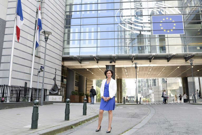 Fotó 8: Christelle LECHEVALIER in the European Parliament in Brussels