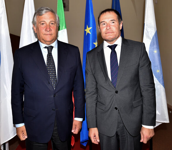 Foto 8: Official visit of the President of the European Parliament to Italy. Antonio TAJANI - EP President visiting Catania and Pozzallo.