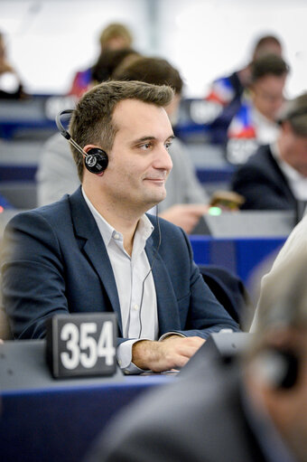 Fotografie 13: Plenary session week 40 2017 in Strasbourg - Preparation of the European Council meeting of 19 and 20 October 2017 - Council and Commission statements