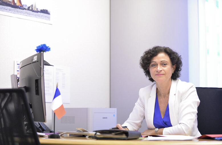 Photo 14: Christelle LECHEVALIER in the European Parliament in Brussels