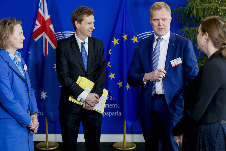 Photo 7: Antonio TAJANI - EP President meets with Tony SMITH, Speaker of the Australian House of Representatives