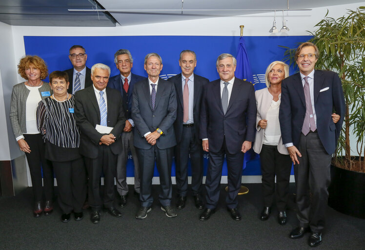 Antonio TAJANI - EP President meets with CSM delegation