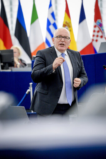 Photo 20: Plenary session week 40 2017 in Strasbourg - Preparation of the European Council meeting of 19 and 20 October 2017 - Council and Commission statements