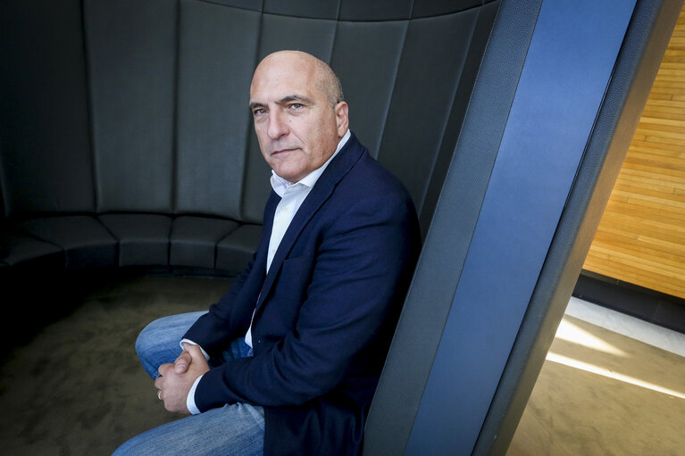 Andrea COZZOLINO in the European Parliament in Strasbourg