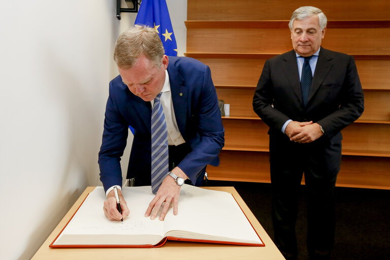 Antonio TAJANI - EP President meets with Tony SMITH, Speaker of the Australian House of Representatives