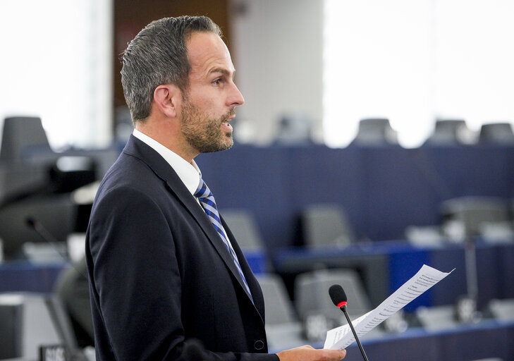 Fotografie 1: Arndt KOHN in plenary session Week 37 2017 in Strasbourg