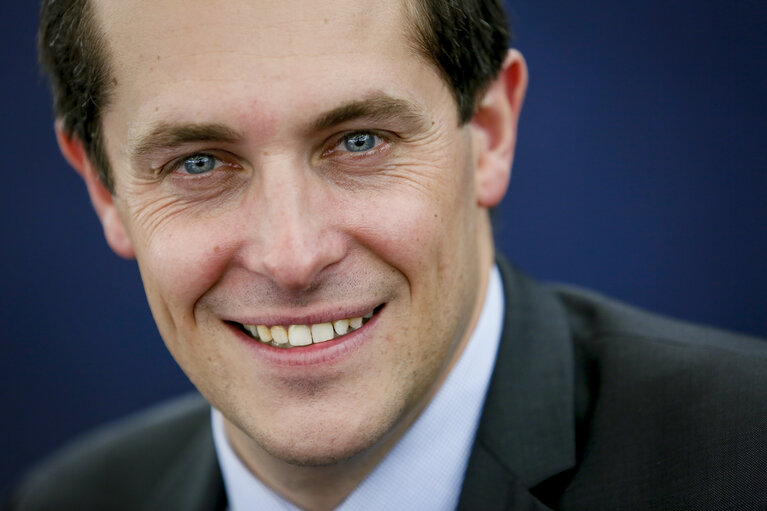 Nicolas BAY in the European Parliament in Strasbourg
