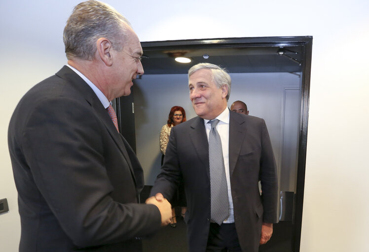 Photo 6: Antonio TAJANI - EP President meets with CSM delegation