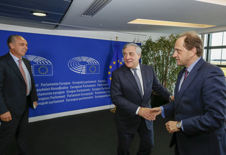 Antonio TAJANI - EP President meets with CSM delegation