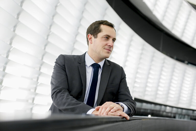 Nicolas BAY in the European Parliament in Strasbourg