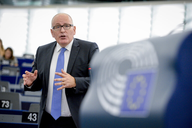 Photo 22 : Plenary session week 40 2017 in Strasbourg - Preparation of the European Council meeting of 19 and 20 October 2017 - Council and Commission statements