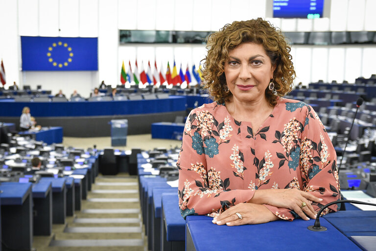 Michela GIUFFRIDA in the European Parliament in Strasbourg