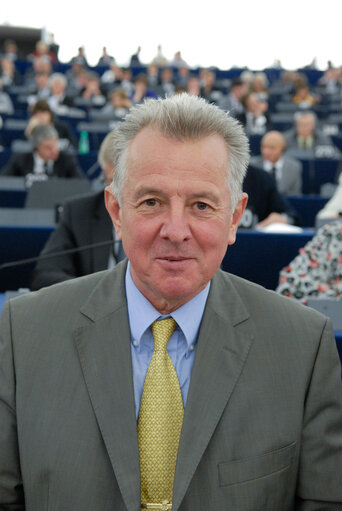 Fotografija 50: Pal SCHMITT in plenary session in Strasbourg.