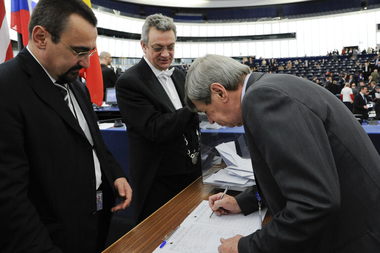 Foto 10: Elections of the Vice Presidents of European Parliament - 3rd Ballot