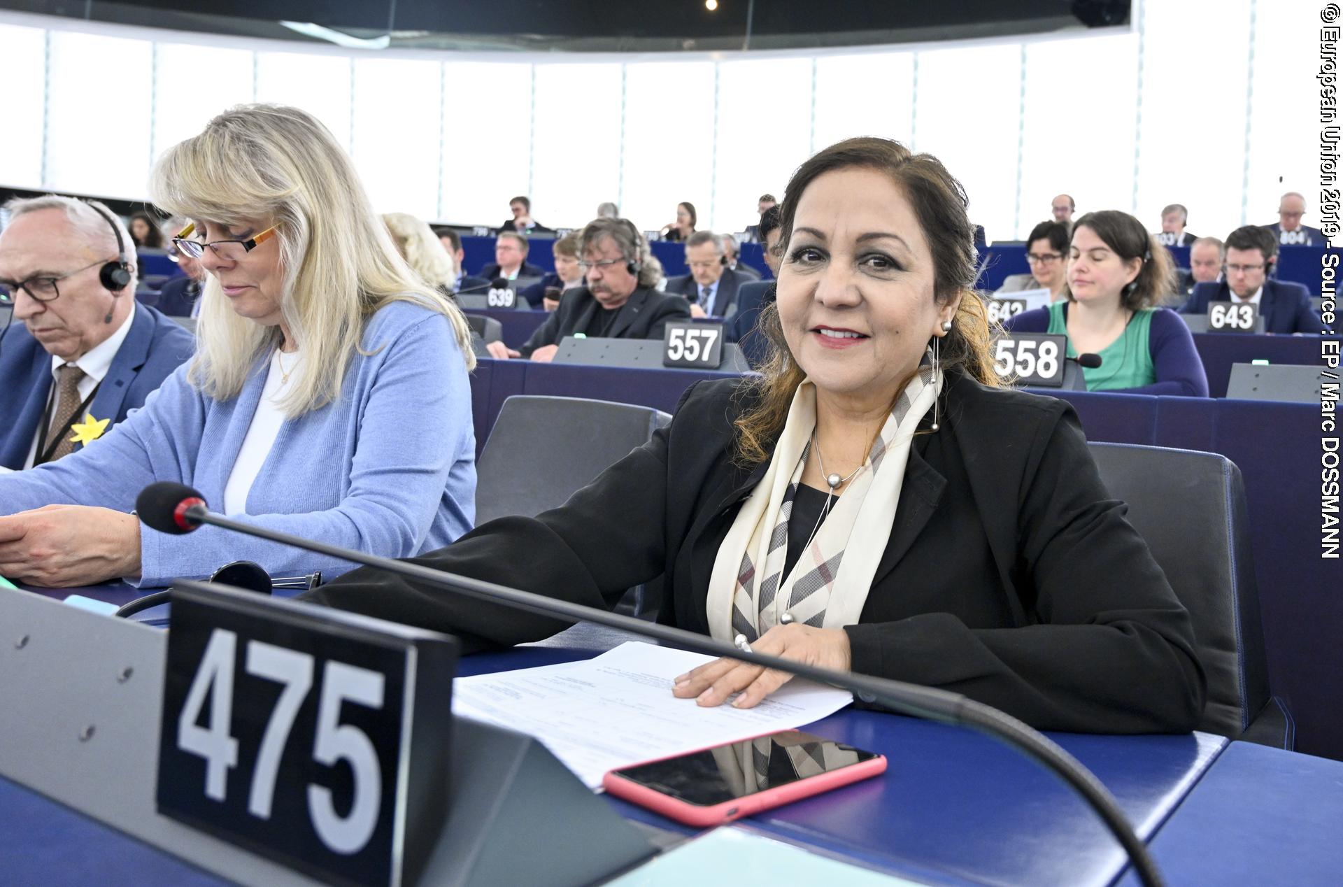 Neena GILL in the EP in Strasbourg